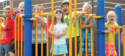 children on playground